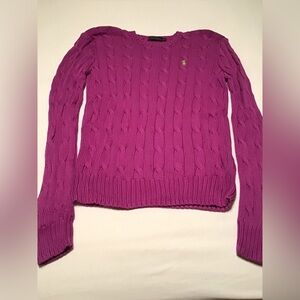Medium Ralph Lauren Cotton Cable Knit Sweater